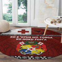 Tongan Culture Round Carpet Ngatu Art Tattoo and Emblem of Tonga LT03 - Polynesian Pride