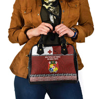 Tongan Culture Shoulder Handbag Ngatu Art Tattoo and Emblem of Tonga LT03 - Polynesian Pride