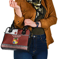 Tongan Culture Shoulder Handbag Ngatu Art Tattoo and Emblem of Tonga LT03 - Polynesian Pride