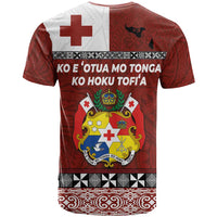 Tongan Culture T Shirt Ngatu Art Tattoo and Emblem of Tonga LT03 - Polynesian Pride