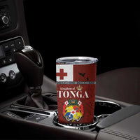 Tongan Culture Tumbler Cup Ngatu Art Tattoo and Emblem of Tonga LT03 - Polynesian Pride