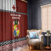 Tongan Culture Window Curtain Ngatu Art Tattoo and Emblem of Tonga LT03 - Polynesian Pride