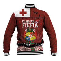 Tongan Christmas Baseball Jacket Kilisimasi Fiefia with Ngatu Art Tattoo LT03 - Polynesian Pride