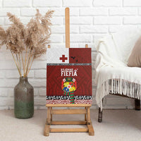 Tongan Christmas Canvas Wall Art Kilisimasi Fiefia with Ngatu Art Tattoo LT03 - Polynesian Pride