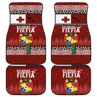 Tongan Christmas Car Mats Kilisimasi Fiefia with Ngatu Art Tattoo LT03 - Polynesian Pride