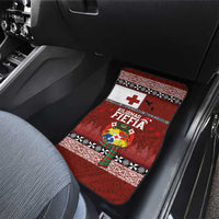 Tongan Christmas Car Mats Kilisimasi Fiefia with Ngatu Art Tattoo LT03 - Polynesian Pride