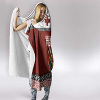 Tongan Christmas Hooded Blanket Kilisimasi Fiefia with Ngatu Art Tattoo LT03 - Polynesian Pride