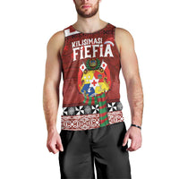 Tongan Christmas Men Tank Top Kilisimasi Fiefia with Ngatu Art Tattoo LT03 - Polynesian Pride