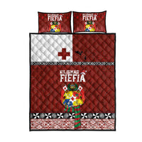 Tongan Christmas Quilt Bed Set Kilisimasi Fiefia with Ngatu Art Tattoo LT03 - Polynesian Pride