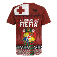 Tongan Christmas Rugby Jersey Kilisimasi Fiefia with Ngatu Art Tattoo LT03 - Polynesian Pride