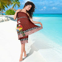 Tongan Christmas Sarong Kilisimasi Fiefia with Ngatu Art Tattoo LT03 - Polynesian Pride