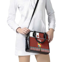 Tongan Christmas Shoulder Handbag Kilisimasi Fiefia with Ngatu Art Tattoo LT03 - Polynesian Pride