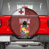Tongan Christmas Spare Tire Cover Kilisimasi Fiefia with Ngatu Art Tattoo LT03 - Polynesian Pride