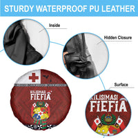 Tongan Christmas Spare Tire Cover Kilisimasi Fiefia with Ngatu Art Tattoo LT03 - Polynesian Pride