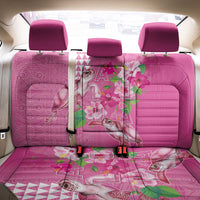 Hawaii Aloha Turtle Hibiscus and Leaves Back Car Seat Cover with Polynesian and Kakau Tattoos Rose Color LT03 - Polynesian Pride