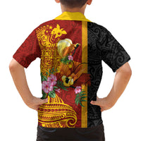 Papua New Guinea Independence Day Hawaiian Shirt Birds-of-Paradise Melanesian Tattoos Tropical Plants