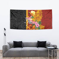 Papua New Guinea Independence Day Tapestry Birds-of-Paradise Melanesian Tattoos Tropical Plants