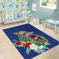 Guam Chamorro Area Rug Tribal Latte Stone and Seal Artwork Polynesian Patterns