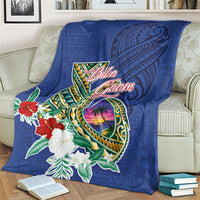 Guam Chamorro Blanket Tribal Latte Stone and Seal Artwork Polynesian Patterns
