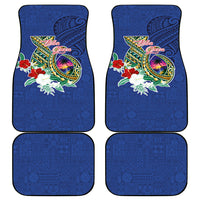 Guam Chamorro Car Mats Tribal Latte Stone and Seal Artwork Polynesian Patterns
