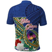 Guam Chamorro Polo Shirt Tribal Latte Stone and Seal Artwork Polynesian Patterns