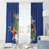 Guam Chamorro Window Curtain Tribal Latte Stone and Seal Artwork Polynesian Patterns