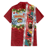 New Zealand Merry Christmas Hawaiian Shirt Maori Animals, Koru Tattoo - Red Xmas Style LT03 - Polynesian Pride