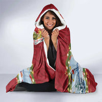 New Zealand Merry Christmas Hooded Blanket Maori Animals, Koru Tattoo - Red Xmas Style LT03 - Polynesian Pride