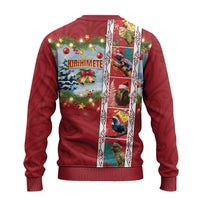 New Zealand Merry Christmas Ugly Christmas Sweater Maori Animals, Koru Tattoo - Red Xmas Style LT03 - Polynesian Pride