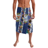 New Zealand Merry Christmas Lavalava Maori Animals, Koru Tattoo - Blue Xmas Style LT03 Blue - Polynesian Pride