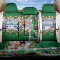 New Zealand Merry Christmas Back Car Seat Cover Maori Animals, Koru Tattoo - Green Xmas Style LT03 One Size Green - Polynesian Pride