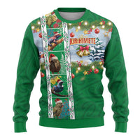 New Zealand Merry Christmas Ugly Christmas Sweater Maori Animals, Koru Tattoo - Green Xmas Style LT03 - Polynesian Pride