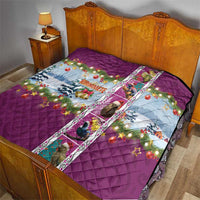 New Zealand Merry Christmas Quilt Maori Animals, Koru Tattoo - Pink Xmas Style LT03 - Polynesian Pride