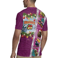 New Zealand Merry Christmas Rugby Jersey Maori Animals, Koru Tattoo - Pink Xmas Style LT03 - Polynesian Pride