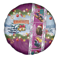 New Zealand Merry Christmas Spare Tire Cover Maori Animals, Koru Tattoo - Pink Xmas Style LT03 - Polynesian Pride