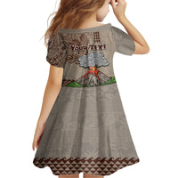 Aloha Volcano Custom Family Matching Summer Maxi Dress and Hawaiian Shirt Mix Hawaiian Kakau Tribal LT03 - Polynesian Pride