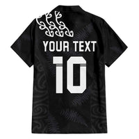 New Zealand Rugby Custom Family Matching Off The Shoulder Long Sleeve Dress and Hawaiian Shirt The Champions Aotearoa LT03 - Polynesian Pride