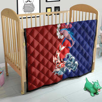Hawaiian and Japanese Together Quilt The Whale and Koi Fish with Hinomaru and Lei LT03 - Polynesian Pride