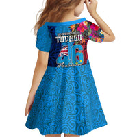 Tuvalu Independence Day Family Matching Mermaid Dress and Hawaiian Shirt 1st October 46th Anniversary Polynesian Jungle Flower LT03 - Polynesian Pride