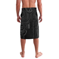 Hawaii Aloha Santa Claus Funny Polynesian Tattoo Lavalava Black Color