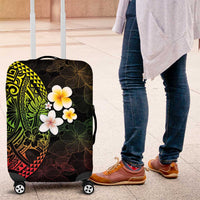 Hawaiian Hibiscus and Plumeria Polynesian Tribal Tattoo Luggage Cover Reggae Color LT03 Reggae - Polynesian Pride