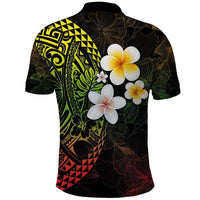 Hawaiian Hibiscus and Plumeria Polynesian Tribal Tattoo Polo Shirt Reggae Color LT03 - Polynesian Pride
