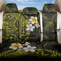 Hawaiian Hibiscus and Plumeria Polynesian Tribal Tattoo Back Car Seat Cover Yellow Color LT03 One Size Yellow - Polynesian Pride