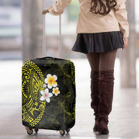 Hawaiian Hibiscus and Plumeria Polynesian Tribal Tattoo Luggage Cover Yellow Color LT03 - Polynesian Pride