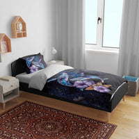 Hawaiian Whales Love Couple Bedding Set Hibiscus and Kakau Art Tattoo Night Sky Vibe LT03 - Polynesian Pride