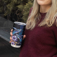 Hawaiian Whales Love Couple Tumbler Cup Hibiscus and Kakau Art Tattoo Night Sky Vibe LT03 - Polynesian Pride