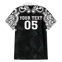 Custom New Zealand Fern Women Rugby Family Matching Tank Maxi Dress and Hawaiian Shirt Maori Pattern LT05 - Polynesian Pride