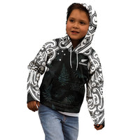 Custom New Zealand Fern Women Rugby Kid Hoodie Maori Pattern LT05 - Polynesian Pride