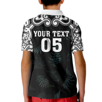 Custom New Zealand Fern Women Rugby Kid Polo Shirt Maori Pattern LT05 - Polynesian Pride