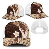 Samoa Teuila 2025 Mesh Trucker Cap Samoan Siapo Pattern Brown Version - Polynesian Pride